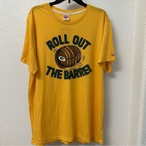 Homage Green Bay Packers "Roll Out The Barrel" Shirt BNWT